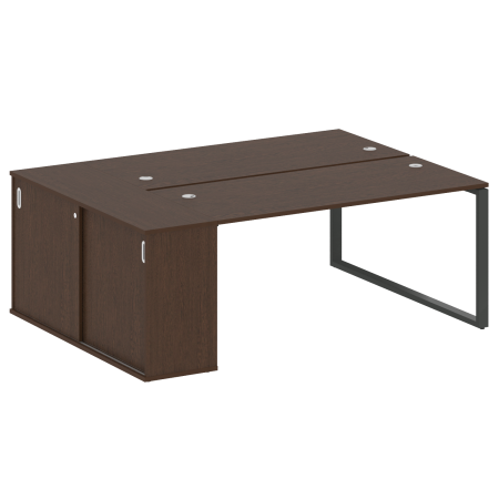 Metal System Рабочая станция с шкафом-купе на О-образном м/к БО.РС-СШК-1.4 Т Венге Цаво/Металл Антрацит 2010*1475*750 Metal System Рабочая станция с шкафом-купе на О-образном м/к БО.РС-СШК-1.4 Т Венге Цаво/Металл Антрацит 2010*1475*750