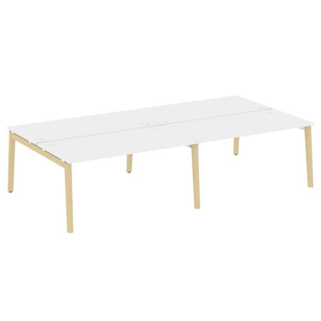 Onix Wood Рабочая станция OW.D.RS-4.4.8 Белый Бриллиант/Дуб Светлый/Металл Белый 3160*1635*750 Onix Wood Рабочая станция OW.D.RS-4.4.8 Белый Бриллиант/Дуб Светлый/Металл Белый 3160*1635*750