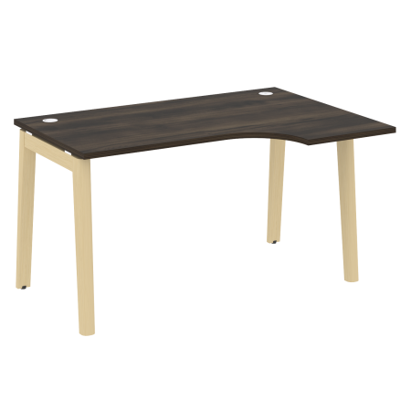 Onix Wood Стол эргономичный правый OW.SA-2 (R) Дуб Мали/Дуб Светлый/Металл Белый 1380*980*750 (720/460)