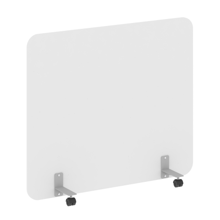 R-line Перегородка на металлических опорах, на роликах DP.R-140-120 Белый/Металл Серый 1400*18*1200 R-line Перегородка на металлических опорах, на роликах DP.R-140-120 Белый/Металл Серый 1400*18*1200