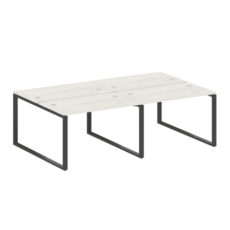 Metal System Рабочая станция на 4 места на О-образном м/к БО.СМ-4.2 Дуб Наварра/Металл Антрацит 2400*1475*750 Metal System Рабочая станция на 4 места на О-образном м/к БО.СМ-4.2 Дуб Наварра/Металл Антрацит 2400*1475*750