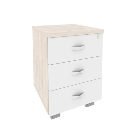 Onix Direct Тумба мобильная O.TM-3 Денвер Светлый/Белый Бриллиант 432*460*611 Onix Direct Тумба мобильная O.TM-3 Денвер Светлый/Белый Бриллиант 432*460*611