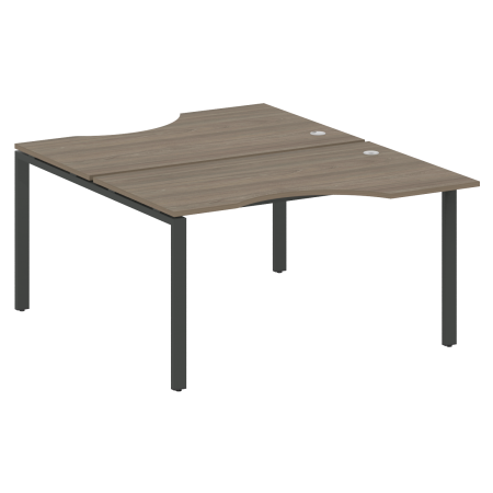 Metal System Рабочая станция криволинейная на П-образном м/к БП.РАС-СА-2.2 Вяз Благородный/Металл Антрацит 1400*1835*750 Metal System Рабочая станция криволинейная на П-образном м/к БП.РАС-СА-2.2 Вяз Благородный/Металл Антрацит 1400*1835*750