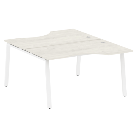 Metal System Рабочая станция криволинейная на А-образном м/к БА.РАС-СА-2.2 Дуб Наварра/Металл Белый 1400*1835*750 Metal System Рабочая станция криволинейная на А-образном м/к БА.РАС-СА-2.2 Дуб Наварра/Металл Белый 1400*1835*750