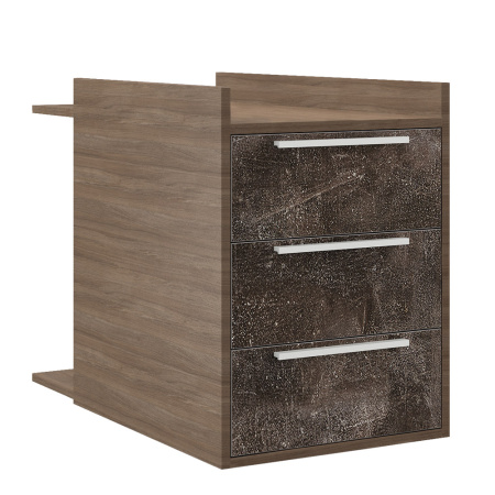 B-tone BTN36130342 Тумба малая 450x810x610 Дуб Урбан бетон темный