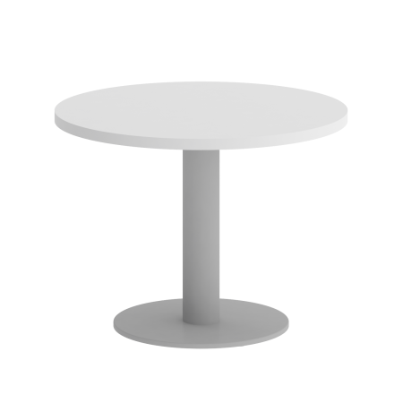 Home Office Стол журнальный круглый VR.SP-5-60.1G Белый Бриллиант/Металл Серый 600*600*453 Home Office Стол журнальный круглый VR.SP-5-60.1G Белый Бриллиант/Металл Серый 600*600*453