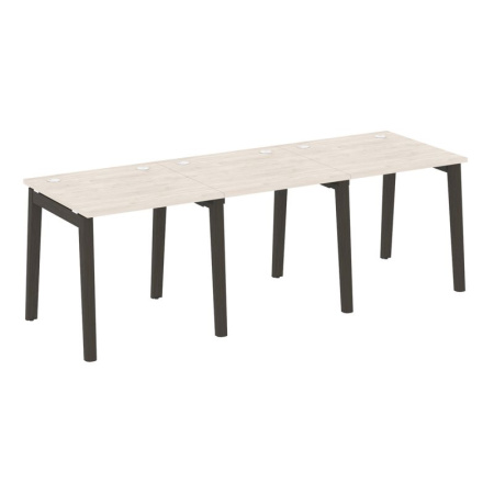 Onix Wood Рабочая станция OW.RS-3.0.8 Денвер Светлый/Дуб Темный/Металл Антрацит 2340*800*750 Onix Wood Рабочая станция OW.RS-3.0.8 Денвер Светлый/Дуб Темный/Металл Антрацит 2340*800*750