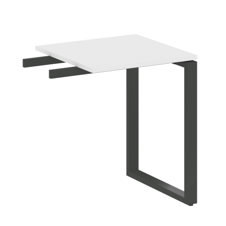 Metal System Приставной элемент на О-образном м/к БО.ПР-1 Белый/Металл Антрацит 600*600*750 Metal System Приставной элемент на О-образном м/к БО.ПР-1 Белый/Металл Антрацит 600*600*750