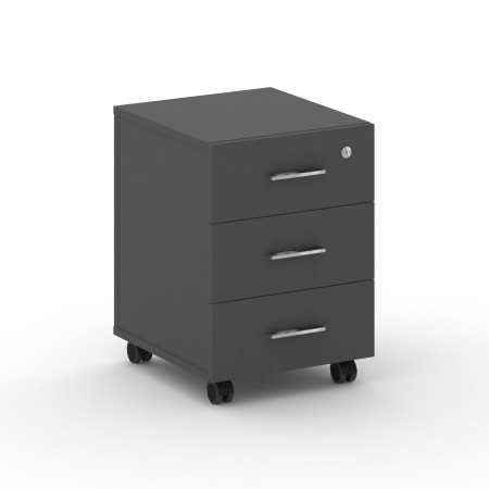 Fresco Тумба мобильная FRU.TM-2 Базальт UM/Хром 420*460*587 Fresco Тумба мобильная FRU.TM-2 Базальт UM/Хром 420*460*587