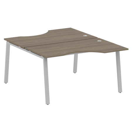 Metal System Рабочая станция криволинейная на А-образном м/к БА.РАС-СА-2.2 Вяз Благородный/Металл Серый 1400*1835*750 Metal System Рабочая станция криволинейная на А-образном м/к БА.РАС-СА-2.2 Вяз Благородный/Металл Серый 1400*1835*750