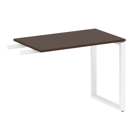 Metal System Приставной элемент на О-образном м/к БО.ПР-3 Венге Цаво/Металл Белый 1000*600*750 Metal System Приставной элемент на О-образном м/к БО.ПР-3 Венге Цаво/Металл Белый 1000*600*750