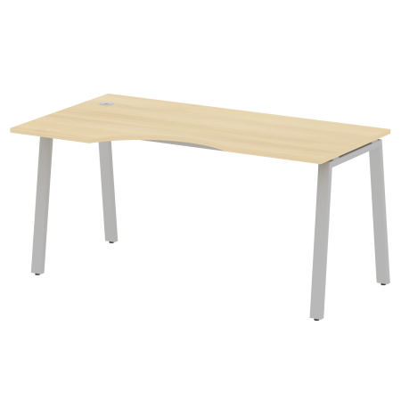 Metal System Стол криволинейный левый на А-образном м/к БА.СА-1 (L) Акация Лорка/Металл Серый 1600*900*750 Metal System Стол криволинейный левый на А-образном м/к БА.СА-1 (L) Акация Лорка/Металл Серый 1600*900*750