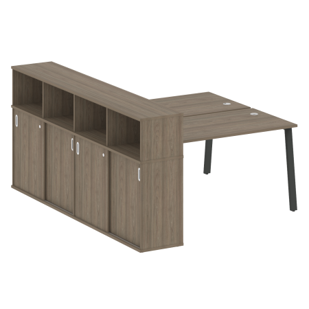 Metal System Рабочая станция с шкафом-купе на А-образном м/к БА.РС-СШК-4.3 Т Вяз Благородный/Металл Антрацит 1810*2332*1098 Metal System Рабочая станция с шкафом-купе на А-образном м/к БА.РС-СШК-4.3 Т Вяз Благородный/Металл Антрацит 1810*2332*1098