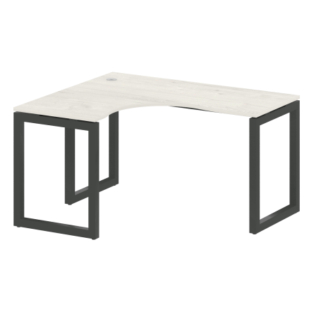 Metal System Quattro Стол криволинейный левый на О-образном м/к 50БО.СА-3 (L) Дуб Наварра/Металл Антрацит 1400*1200*750 Metal System Quattro Стол криволинейный левый на О-образном м/к 50БО.СА-3 (L) Дуб Наварра/Металл Антрацит 1400*1200*750