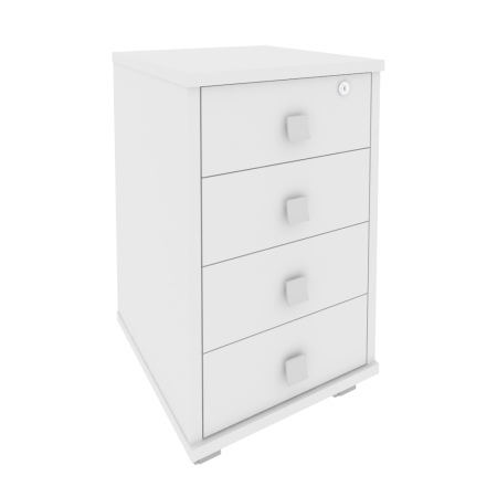 Style Тумба подкатная 4 ящ. с фолдингом Л.ТМ-4F Белый 420*450*714 Style Тумба подкатная 4 ящ. с фолдингом Л.ТМ-4F Белый 420*450*714