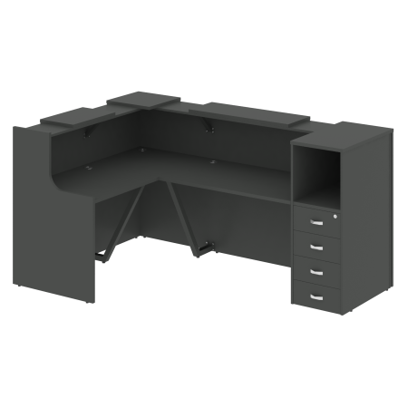 Onix Ресепшн O.R-K-25 Антрацит 2373*1568*1187 Onix Ресепшн O.R-K-25 Антрацит 2373*1568*1187