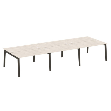 Onix Wood Рабочая станция OW.D.RS-6.3.7 Денвер Светлый/Дуб Темный/Металл Антрацит 4140*1475*750 Onix Wood Рабочая станция OW.D.RS-6.3.7 Денвер Светлый/Дуб Темный/Металл Антрацит 4140*1475*750