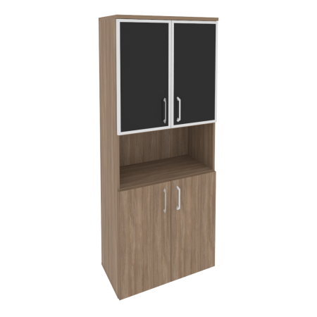 Onix Шкаф высокий широкий O.ST-1.4 R black Дуб Аризона/Стекло Black 800*420*1977 Onix Шкаф высокий широкий O.ST-1.4 R black Дуб Аризона/Стекло Black 800*420*1977