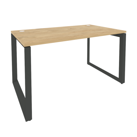 Onix Стол рабочий на О-образном м/к O.MO-SP-3.8 Тиквуд Светлый/Металл Антрацит 1380*800*750 Onix Стол рабочий на О-образном м/к O.MO-SP-3.8 Тиквуд Светлый/Металл Антрацит 1380*800*750