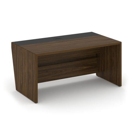 Corner Стол руководителя прямой COR.SR-16 Орех Лоренцо/Графит 1600*900*750 Corner Стол руководителя прямой COR.SR-16 Орех Лоренцо/Графит 1600*900*750