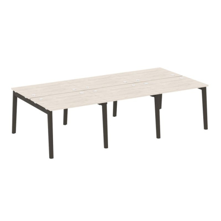 Onix Wood Рабочая станция OW.D.RS-6.1.7 Денвер Светлый/Дуб Темный/Металл Антрацит 2940*1475*750 Onix Wood Рабочая станция OW.D.RS-6.1.7 Денвер Светлый/Дуб Темный/Металл Антрацит 2940*1475*750