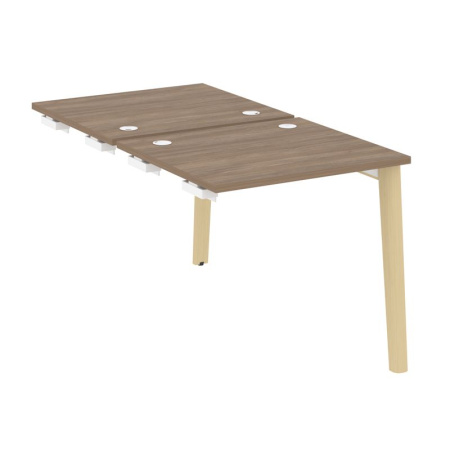 Onix Wood Стол-приставка двойной OW.D.SPR-0.7 Дуб Аризона/Дуб Светлый/Металл Белый 780*1475*750 Onix Wood Стол-приставка двойной OW.D.SPR-0.7 Дуб Аризона/Дуб Светлый/Металл Белый 780*1475*750
