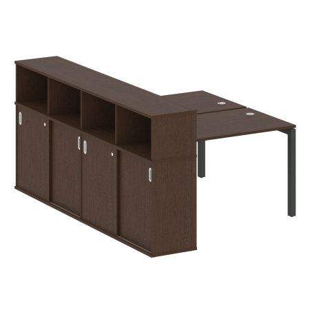 Metal System Quattro Рабочая станция с шкафом-купе на П-образном м/к 50БП.РС-СШК-4.2 Т Венге Цаво/Металл Антрацит 1610*2332*1098 Metal System Quattro Рабочая станция с шкафом-купе на П-образном м/к 50БП.РС-СШК-4.2 Т Венге Цаво/Металл Антрацит 1610*2332*1098