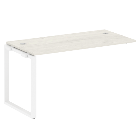 Metal System Проходной элемент рабочей станции на О-образном м/к БО.ПРС-СП-1.3 Дуб Наварра/Металл Белый 1400*720*750 Metal System Проходной элемент рабочей станции на О-образном м/к БО.ПРС-СП-1.3 Дуб Наварра/Металл Белый 1400*720*750