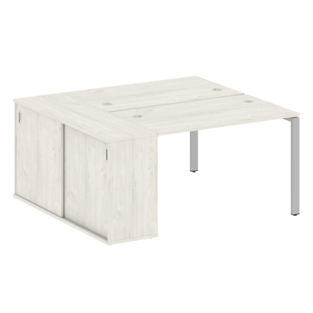 Metal System Рабочая станция с шкафом-купе на П-образном м/к БП.РС-СШК-1.2 Т Дуб Наварра/Металл Серый 1610*1475*750 Metal System Рабочая станция с шкафом-купе на П-образном м/к БП.РС-СШК-1.2 Т Дуб Наварра/Металл Серый 1610*1475*750