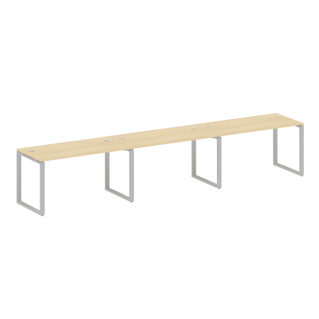 Metal System Рабочая станция на 3 места на О-образном м/к БО.СМ-3.3 Акация Лорка/Металл Серый 4200*720*750 Metal System Рабочая станция на 3 места на О-образном м/к БО.СМ-3.3 Акация Лорка/Металл Серый 4200*720*750