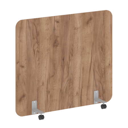 R-line Перегородка на металлических опорах, на роликах DP.R-140-120 Дуб Табак/Металл Серый 1400*18*1200 R-line Перегородка на металлических опорах, на роликах DP.R-140-120 Дуб Табак/Металл Серый 1400*18*1200