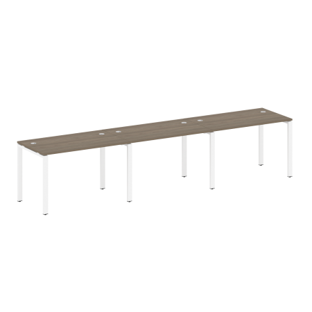 Metal System Рабочая станция на 3 места на П-образном м/к БП.СМ-3.2 Вяз Благородный/Металл Белый 3600*720*750 Metal System Рабочая станция на 3 места на П-образном м/к БП.СМ-3.2 Вяз Благородный/Металл Белый 3600*720*750