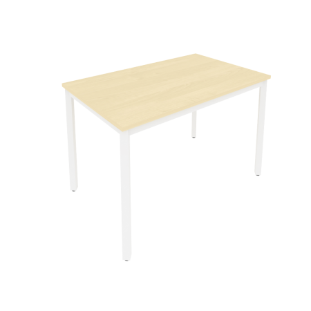 Slim Стол письменный на металлокаркасе С.СП-4 Клен/Металл Белый 1180*720*750 Slim Стол письменный на металлокаркасе С.СП-4 Клен/Металл Белый 1180*720*750
