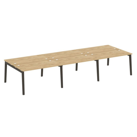 Onix Wood Рабочая станция OW.D.RS-6.3.7 Тиквуд Светлый/Дуб Темный/Металл Антрацит 4140*1475*750 Onix Wood Рабочая станция OW.D.RS-6.3.7 Тиквуд Светлый/Дуб Темный/Металл Антрацит 4140*1475*750