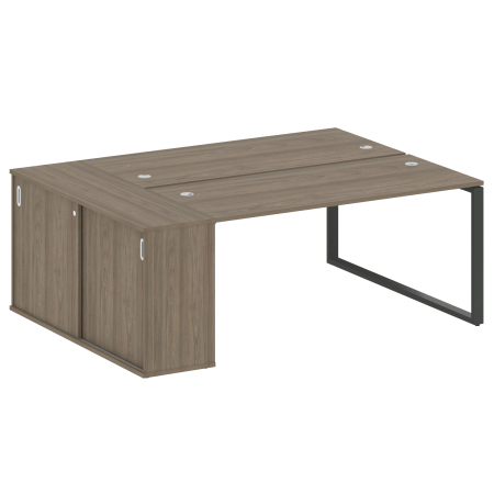 Metal System Рабочая станция с шкафом-купе на О-образном м/к БО.РС-СШК-1.4 Т Вяз Благородный/Металл Антрацит 2010*1475*750 Metal System Рабочая станция с шкафом-купе на О-образном м/к БО.РС-СШК-1.4 Т Вяз Благородный/Металл Антрацит 2010*1475*750