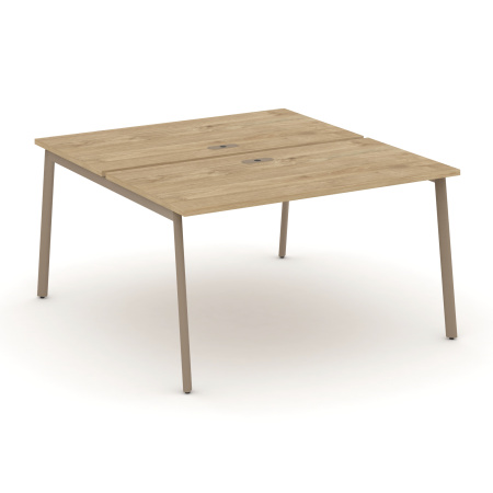 Estetica Рабочая станция 2 места ES.D.RS-2.3-LP Тиквуд Светлый/Металл Латте 1380*1500*750 Estetica Рабочая станция 2 места ES.D.RS-2.3-LP Тиквуд Светлый/Металл Латте 1380*1500*750