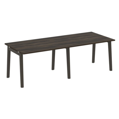 Onix Wood Стол переговорный (2 столешницы) OW.PRG-2.2 Дуб Мали/Дуб Темный/Металл Антрацит 2360*980*750