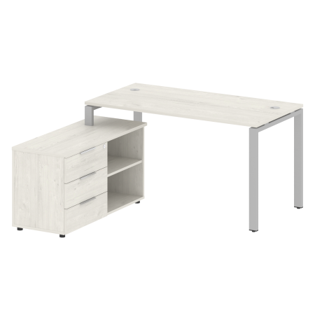 Metal System Рабочая станция с тумбой на П-образном м/к БП.РС-СТС-2.3 (L) Дуб Наварра/Металл Серый 1500*1520*750 Metal System Рабочая станция с тумбой на П-образном м/к БП.РС-СТС-2.3 (L) Дуб Наварра/Металл Серый 1500*1520*750