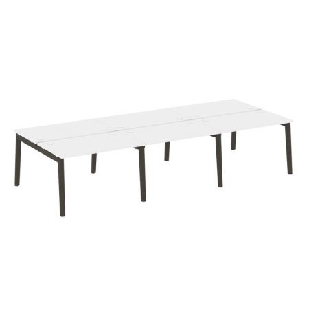 Onix Wood Рабочая станция OW.D.RS-6.2.7 Белый Бриллиант/Дуб Темный/Металл Антрацит 3540*1475*750 Onix Wood Рабочая станция OW.D.RS-6.2.7 Белый Бриллиант/Дуб Темный/Металл Антрацит 3540*1475*750