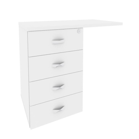 Onix Direct Тумба приставная (универсальная л/пр) O.TPU-4 Белый Бриллиант 842*460*750 Onix Direct Тумба приставная (универсальная л/пр) O.TPU-4 Белый Бриллиант 842*460*750