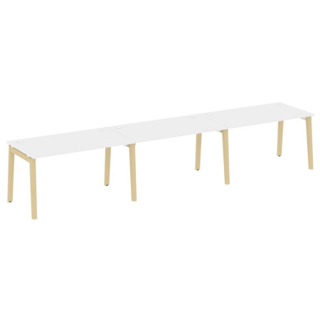 Onix Wood Рабочая станция OW.RS-3.3.8 Белый Бриллиант/Дуб Светлый/Металл Белый 4140*800*750 Onix Wood Рабочая станция OW.RS-3.3.8 Белый Бриллиант/Дуб Светлый/Металл Белый 4140*800*750