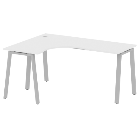 Metal System Стол криволинейный левый на А-образном м/к БА.СА-4 (L) Белый/Металл Серый 1600*1200*750 Metal System Стол криволинейный левый на А-образном м/к БА.СА-4 (L) Белый/Металл Серый 1600*1200*750