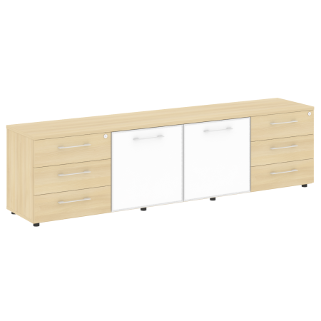 Yalta Тумба стационарная LT.TS-4.2 2200*450*580 Акация Лорка/Стекло White Yalta Тумба стационарная LT.TS-4.2 2200*450*580 Акация Лорка/Стекло White