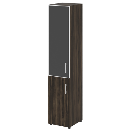 Yalta Шкаф узкий LT.SU-1.2 R (L) black Дуб Мали/Стекло Black 400*450*1987 Yalta Шкаф узкий LT.SU-1.2 R (L) black Дуб Мали/Стекло Black 400*450*1987