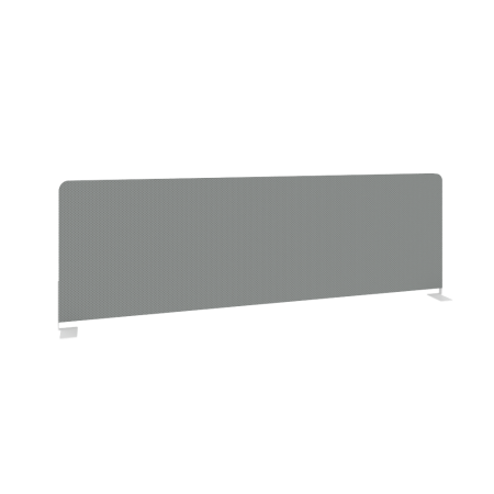 Metal System Экран тканевый боковой Б.ТЭКР-123 Серый/Металл Белый 1235*390*22