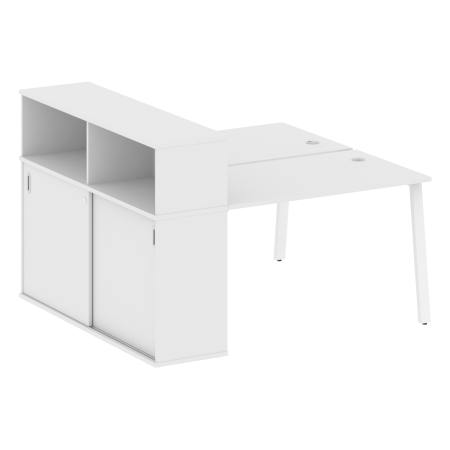 Metal System Рабочая станция с шкафом-купе на А-образном м/к БА.РС-СШК-2.2 Т Белый/Металл Белый 1610*1475*1098 Metal System Рабочая станция с шкафом-купе на А-образном м/к БА.РС-СШК-2.2 Т Белый/Металл Белый 1610*1475*1098