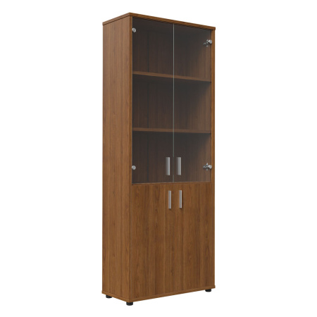 Trend TRD28550003 Шкаф для бумаг со стеклом 776x360x1994 орех экко Trend TRD28550003 Шкаф для бумаг со стеклом 776x360x1994 орех экко