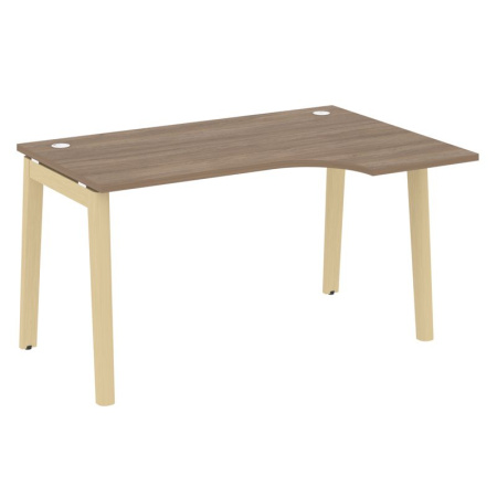 Onix Wood Стол эргономичный правый OW.SA-2 (R) Дуб Аризона/Дуб Светлый/Металл Белый 1380*980*750 (720/460)