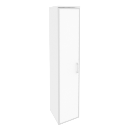 Onix Шкаф высокий узкий левый O.SU-1.10 R (L) white Белый Бриллиант/Стекло White 400*420*1977