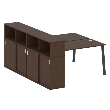 Metal System Рабочая станция с шкафом-купе на А-образном м/к БА.РС-СШК-4.3 Т Венге Цаво/Металл Антрацит 1810*2332*1098 Metal System Рабочая станция с шкафом-купе на А-образном м/к БА.РС-СШК-4.3 Т Венге Цаво/Металл Антрацит 1810*2332*1098